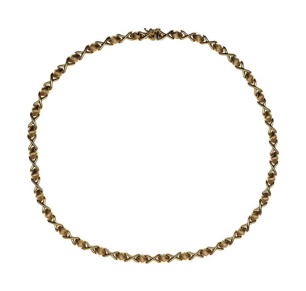 Lot 387: 14k Yellow Gold Necklace