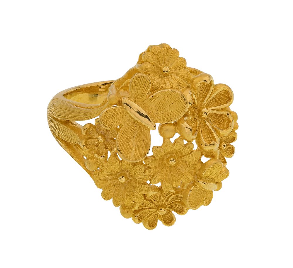 Lot 405: Prima 24k Yellow Gold Ring