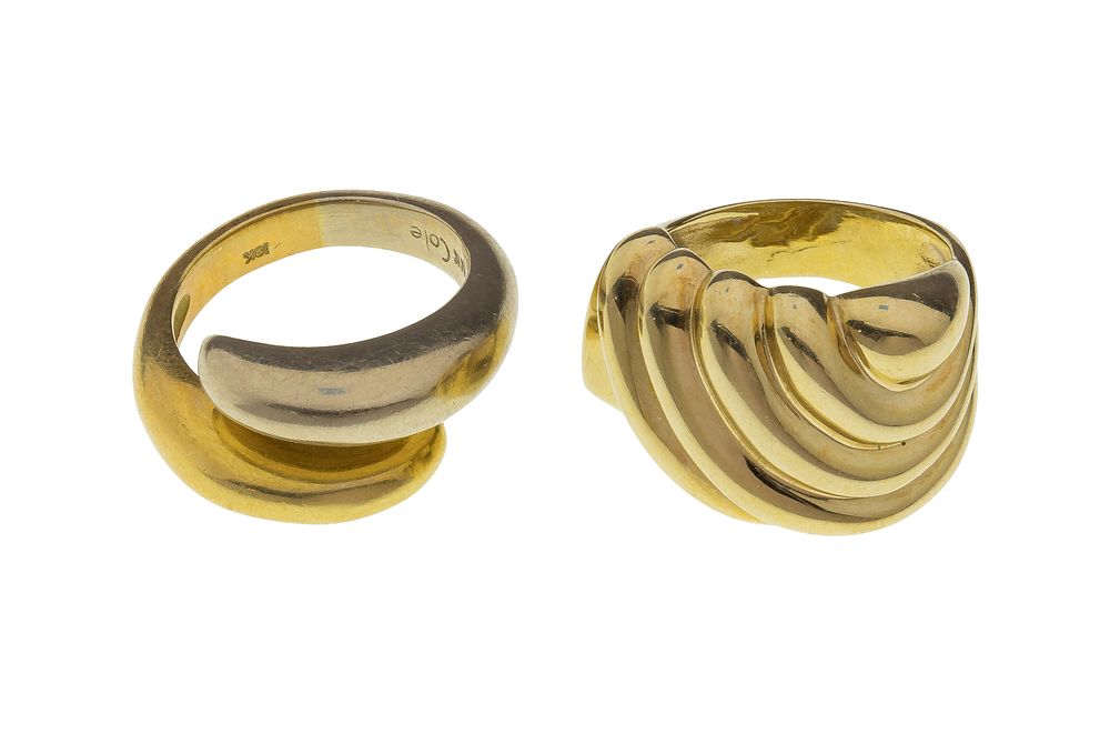 Lot 416: 14k Gold Rings