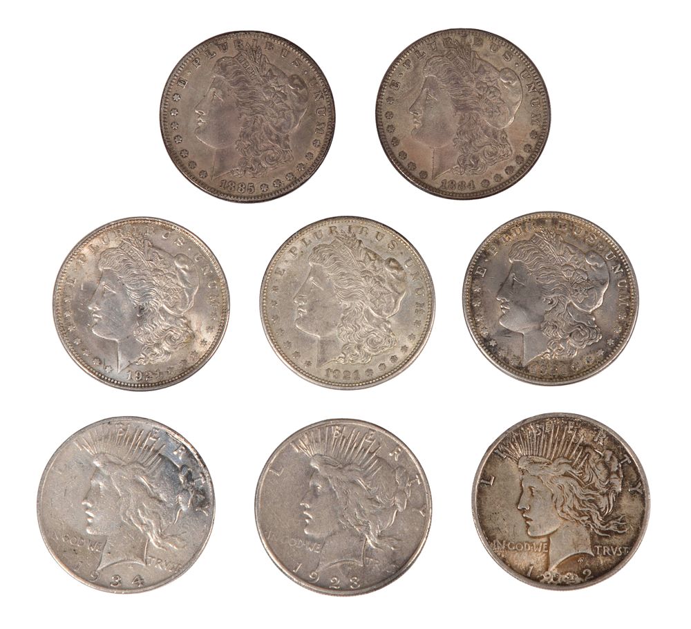 Lot 475: Morgan and Peace $1 Assortment