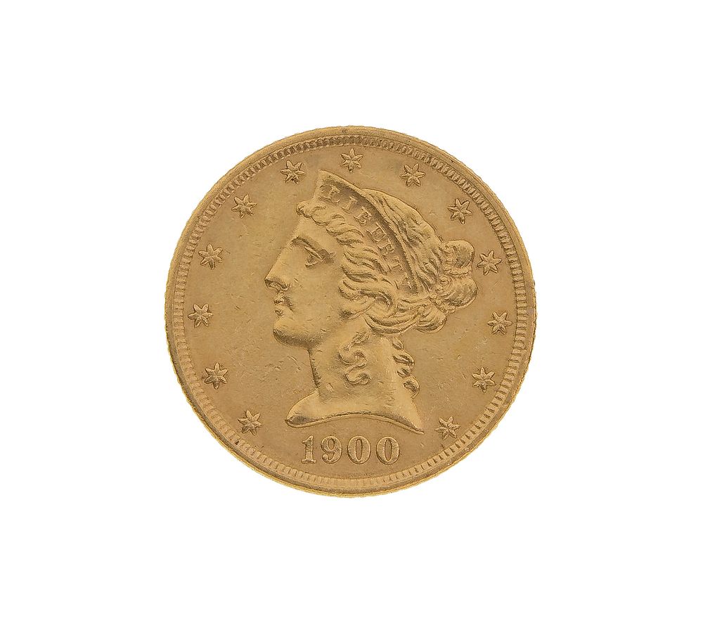 Lot 481: 1900 $5 Liberty Gold Coin