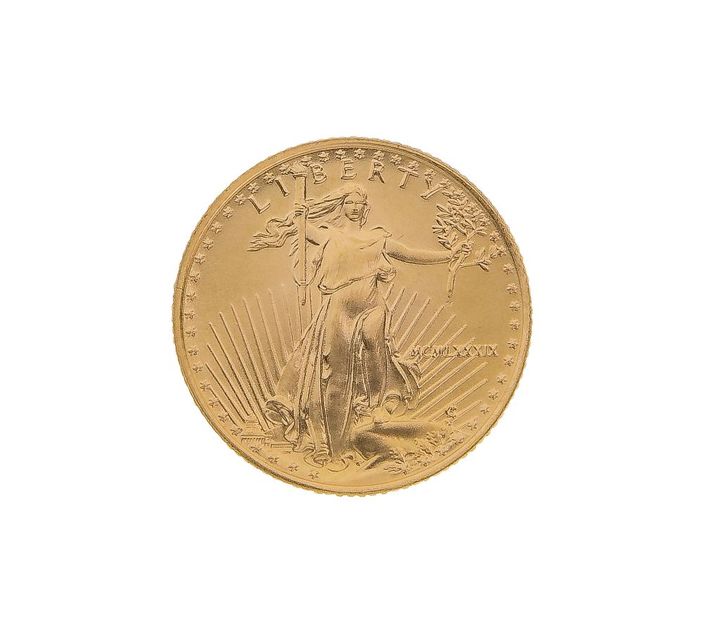Lot 492: 1989 $5 Eagle Gold Bullion