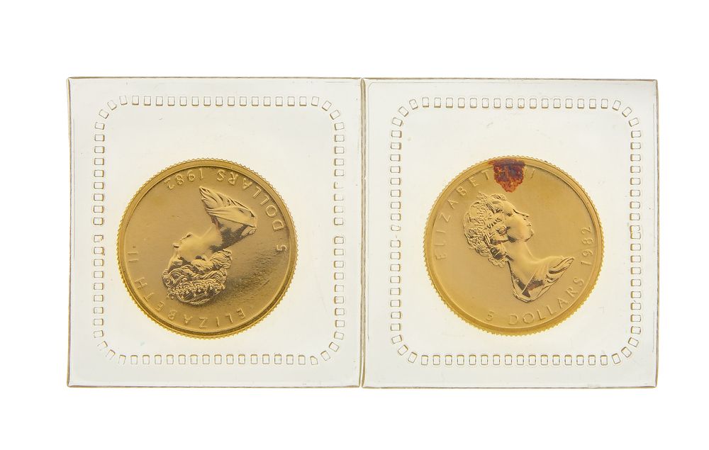 Lot 502: Canada: 1982 $5 Maple Leaf Gold Coins