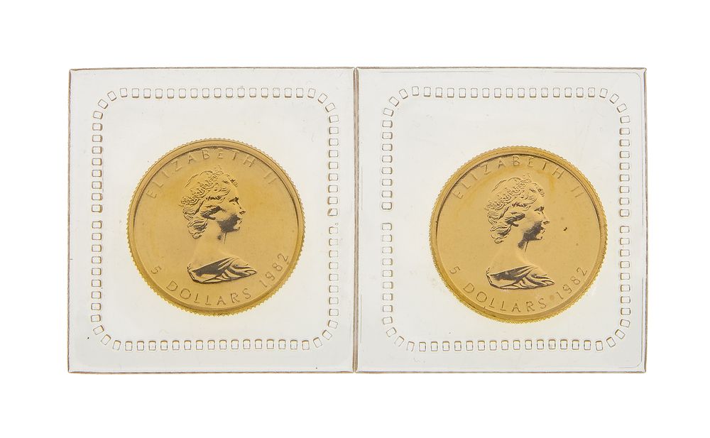 Lot 503: Canada: 1982 $5 Maple Leaf Gold Coins