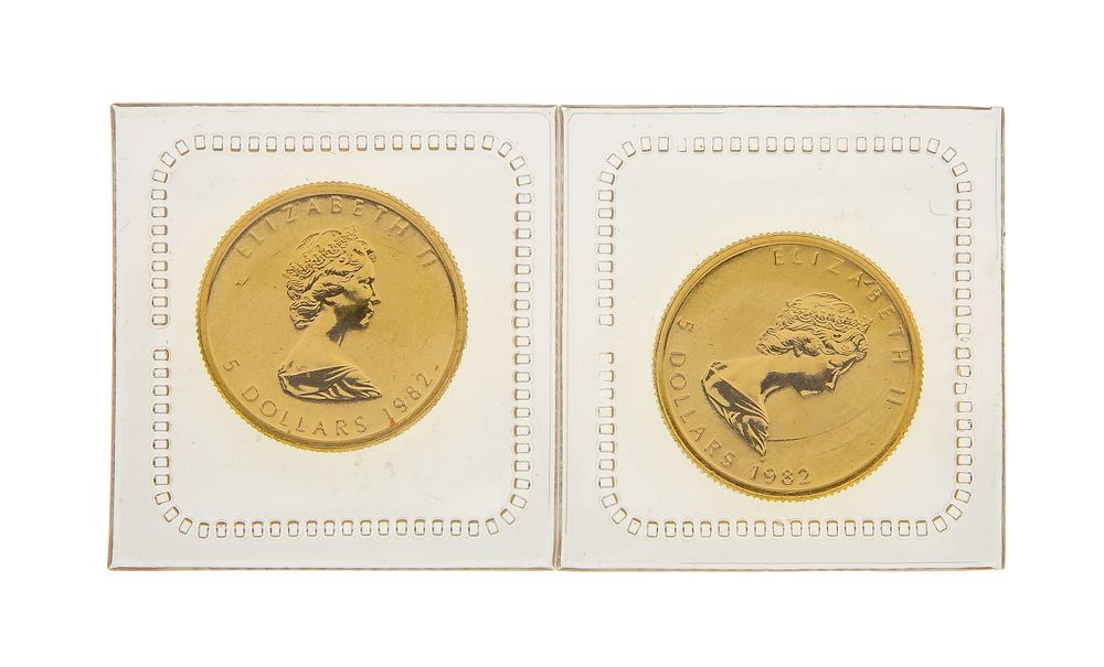 Lot 504: Canada: 1982 $5 Maple Leaf Gold Coins