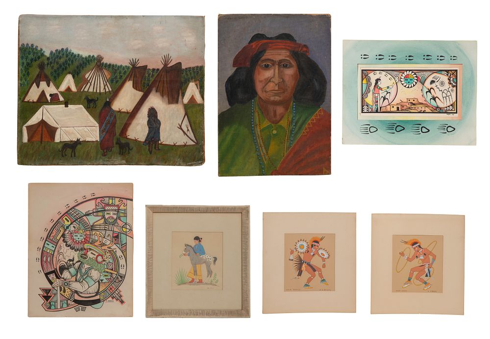 Lot 260: Native American Artwork Assortment