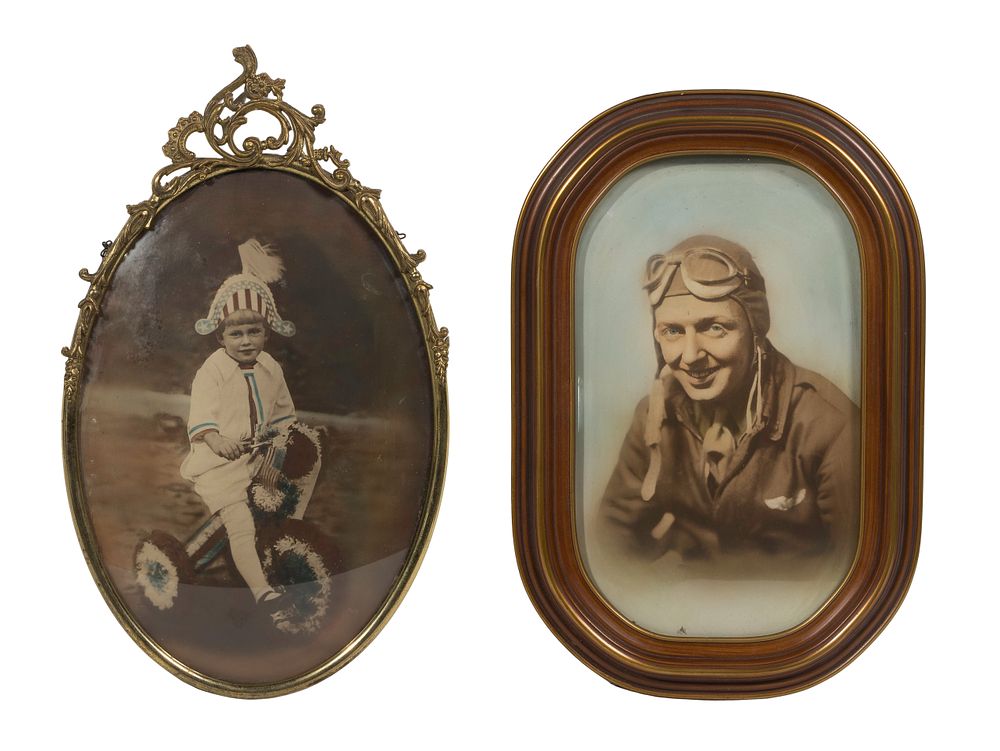 Lot 262: Framed Hand-Tinted Photographs