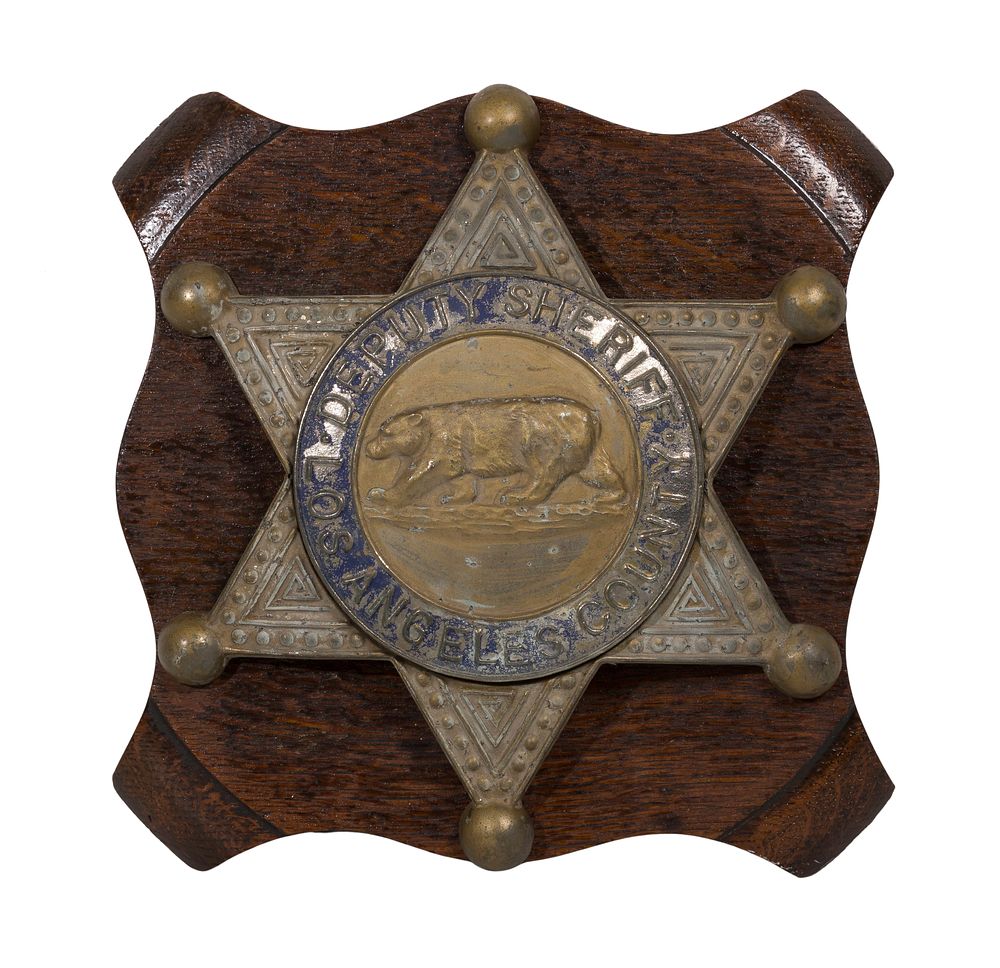 Lot 269: Los Angeles County Deputy Sheriff Cast Metal Wall Plaque