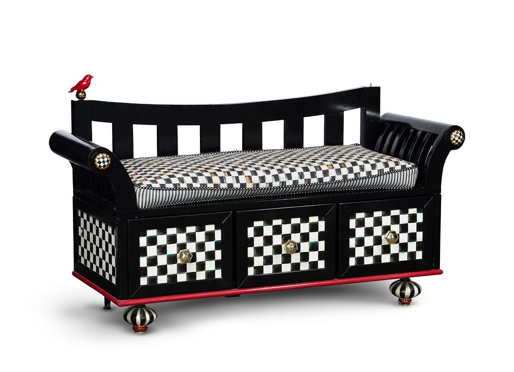Lot 283: MacKenzie-Childs Courtly Check Window Bench