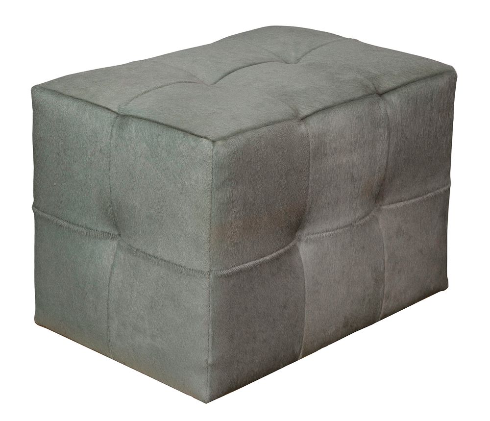Lot 289: Horsehair Cube Ottoman