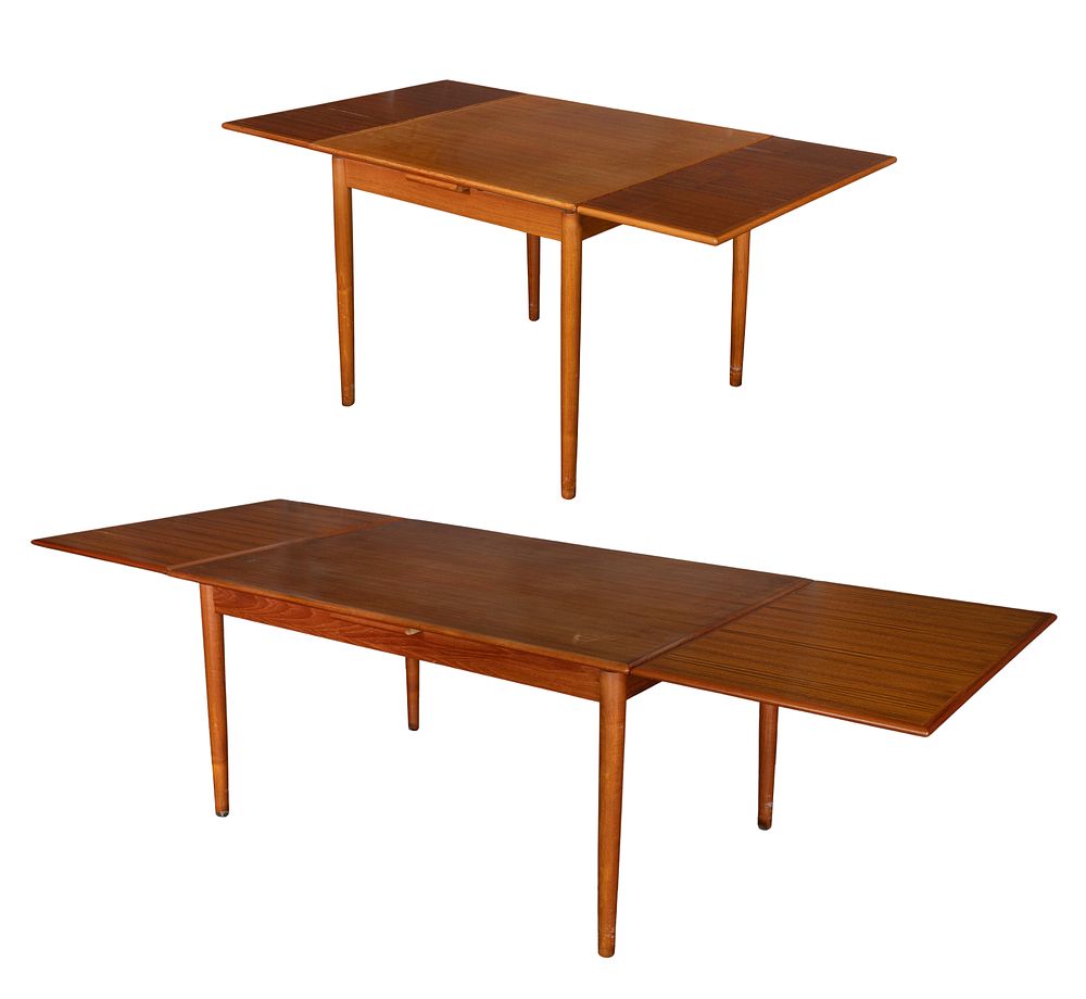 Lot 300: Danish A R Mobler Teak Extension Tables