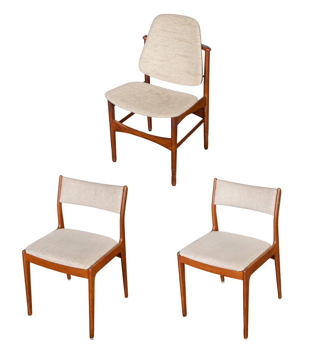Lot 301: Hovmand-Olsen Upholstered Teak Chair