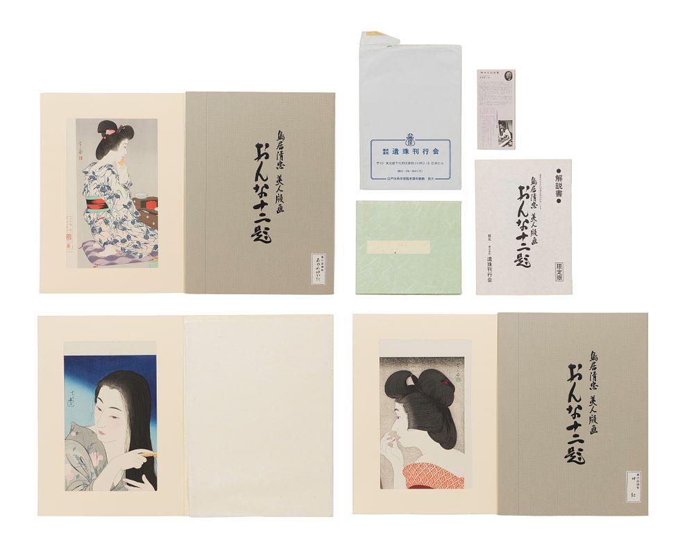 Lot 307: Torii Kotondo (Japanese, 1900-1975) '12 Themes of Women' Portfolio
