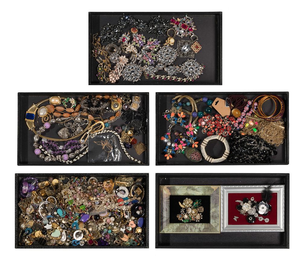 Lot 336: Rhinestone and Costume Jewelry Assortment