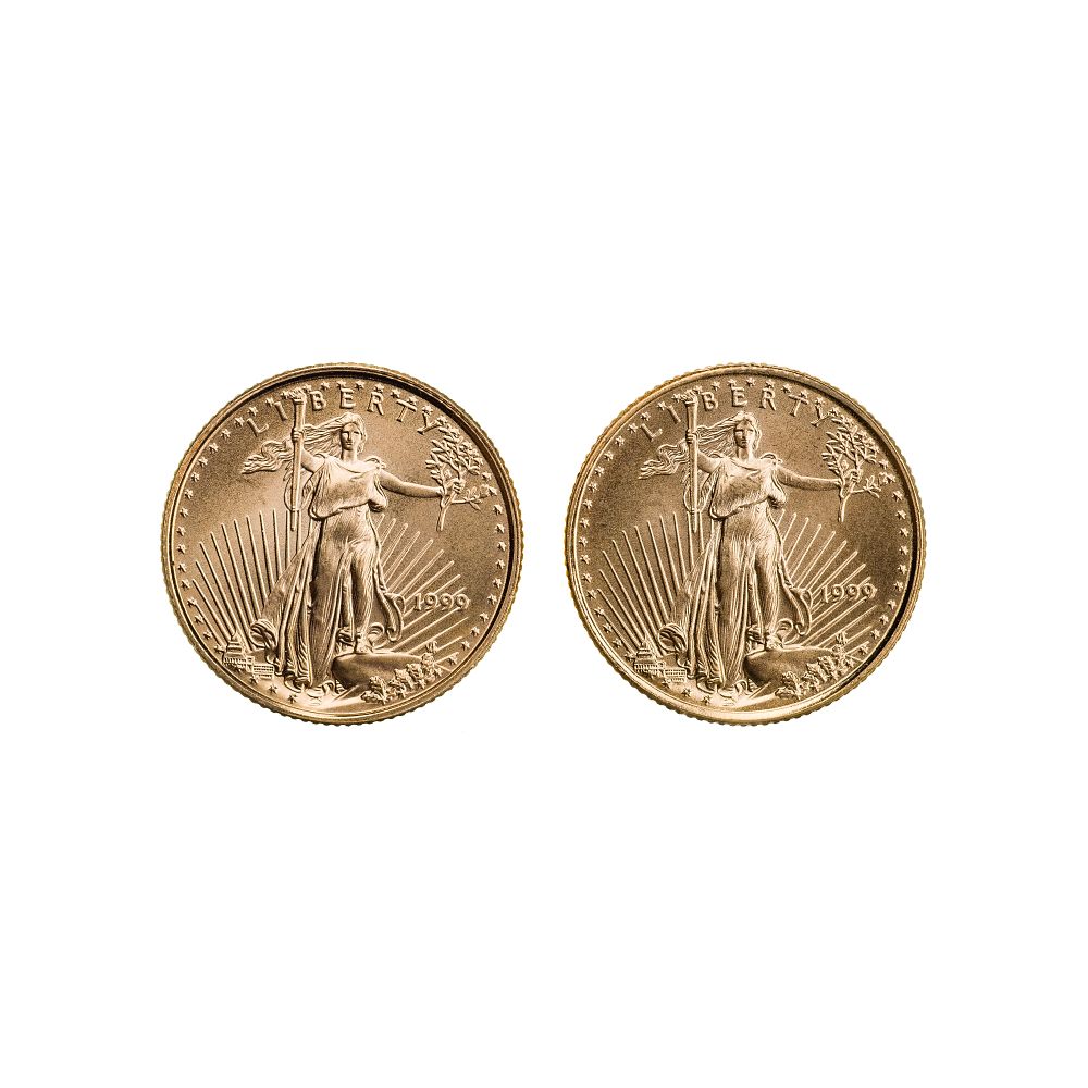 Lot 254: 1999 $5 Gold Eagles Unc.