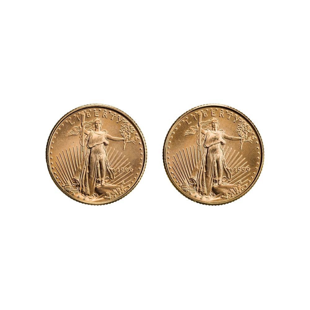 Lot 258: 1999 $5 Gold Eagles Unc.