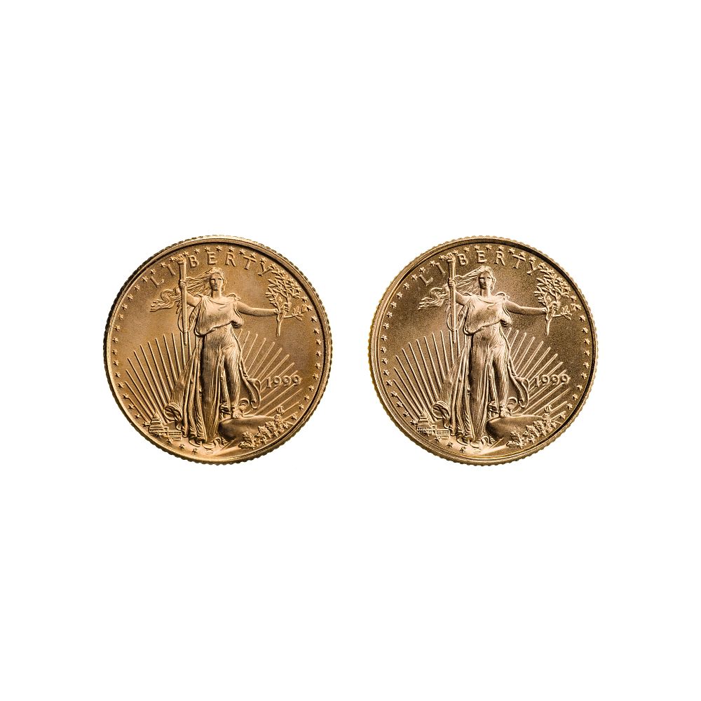 Lot 259: 1999 $5 Gold Eagles Unc.