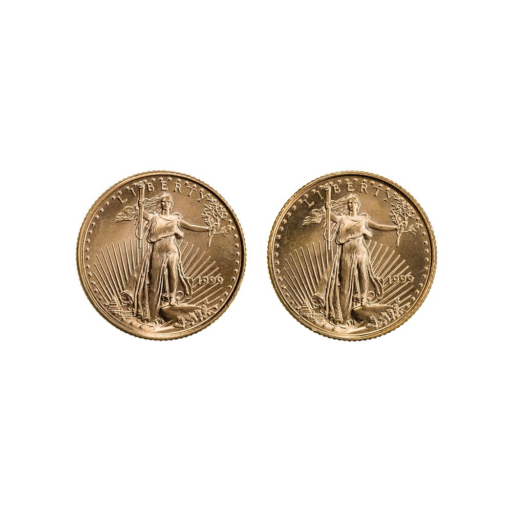 Lot 261: 1999 $5 Gold Eagles Unc.