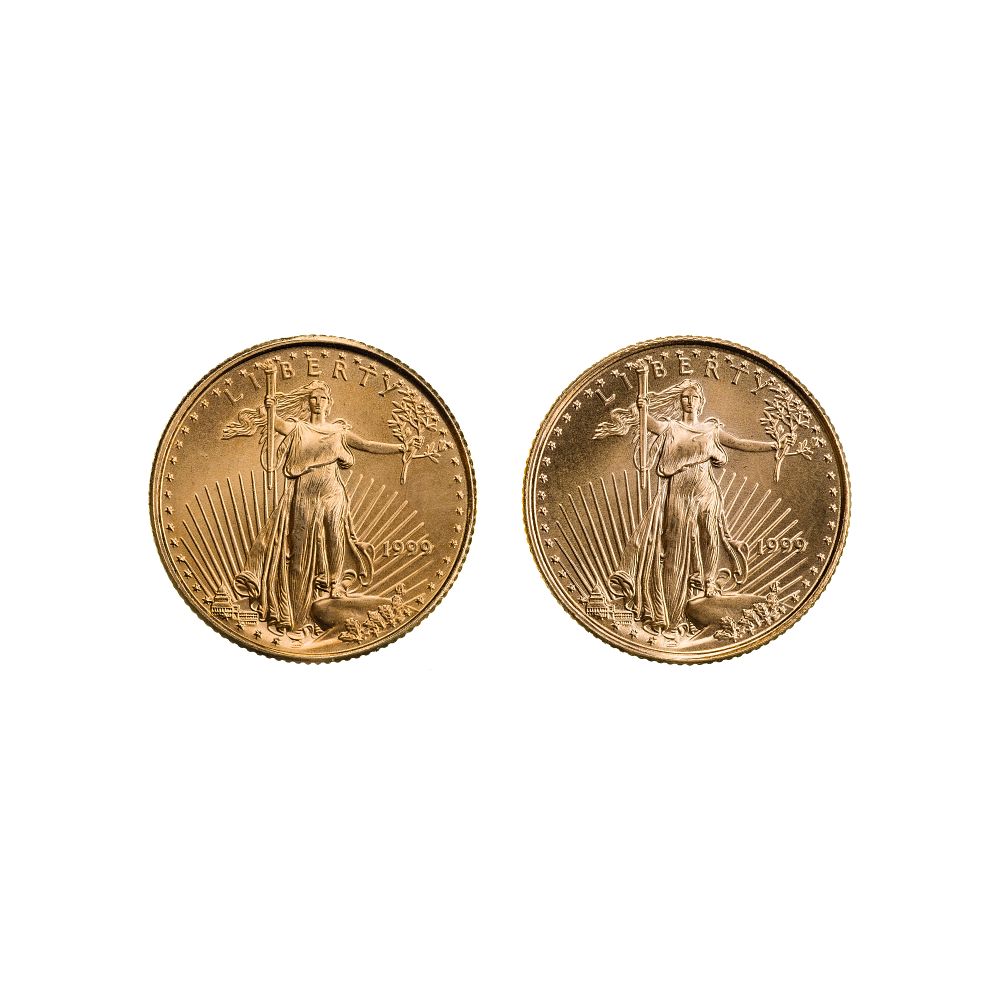 Lot 268: 1999 $5 Gold Eagles Unc.
