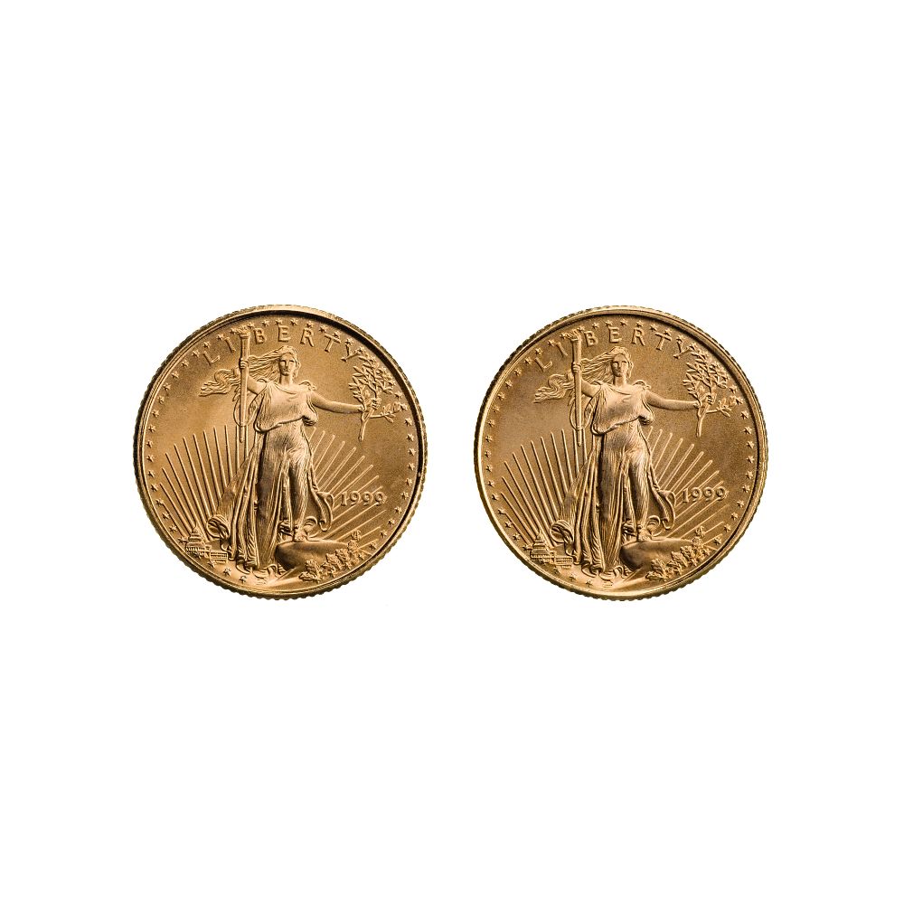 Lot 269: 1999 $5 Gold Eagles Unc.