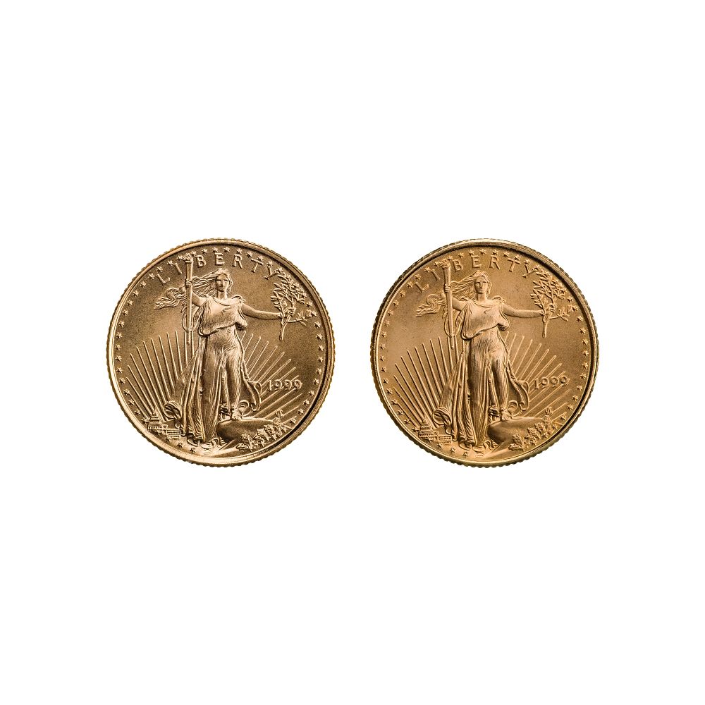 Lot 270: 1999 $5 Gold Eagles Unc.