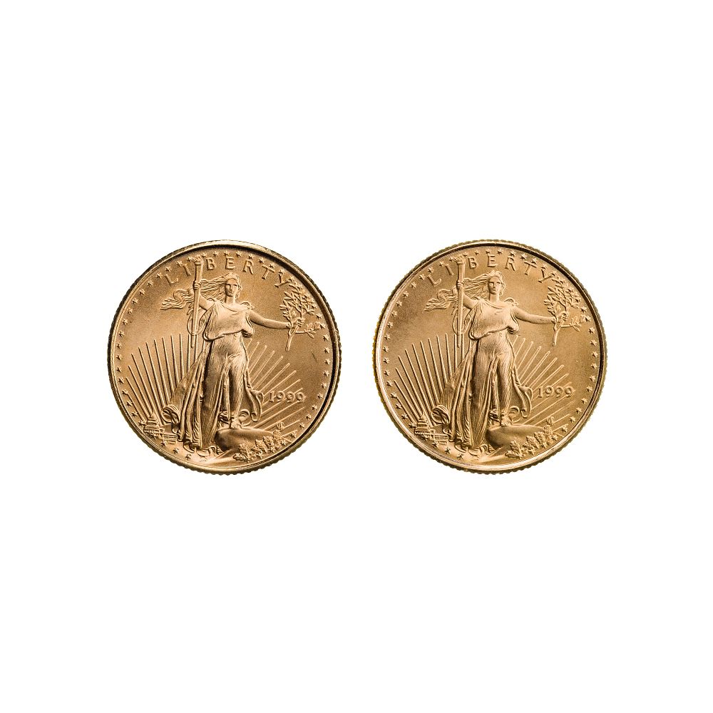 Lot 271: 1999 $5 Gold Eagles Unc.