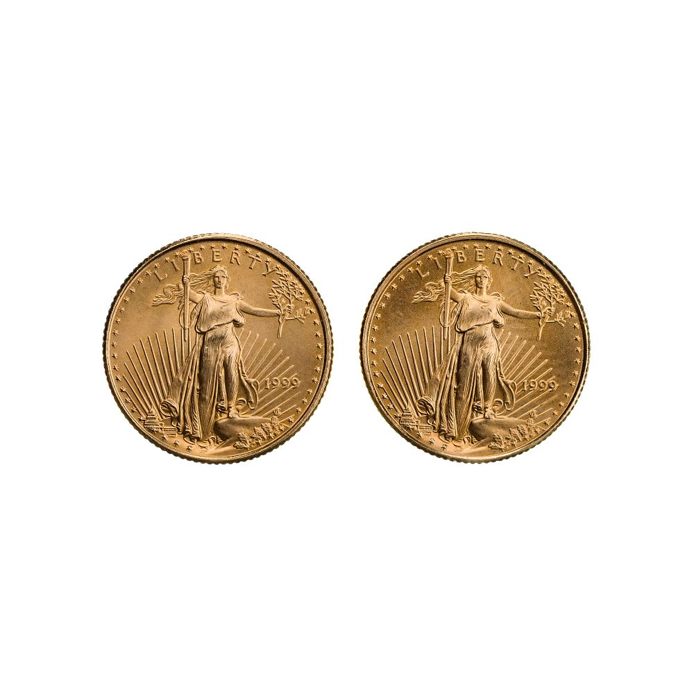 Lot 272: 1999 $5 Gold Eagles Unc.