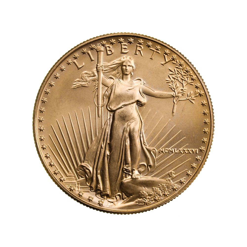 Lot 283: 1986 $50 Gold Eagle Unc.