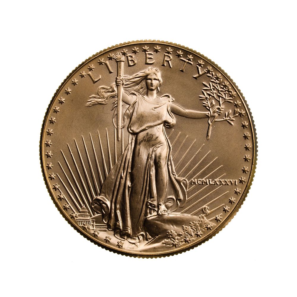 Lot 284: 1986 $50 Gold Eagle Unc.