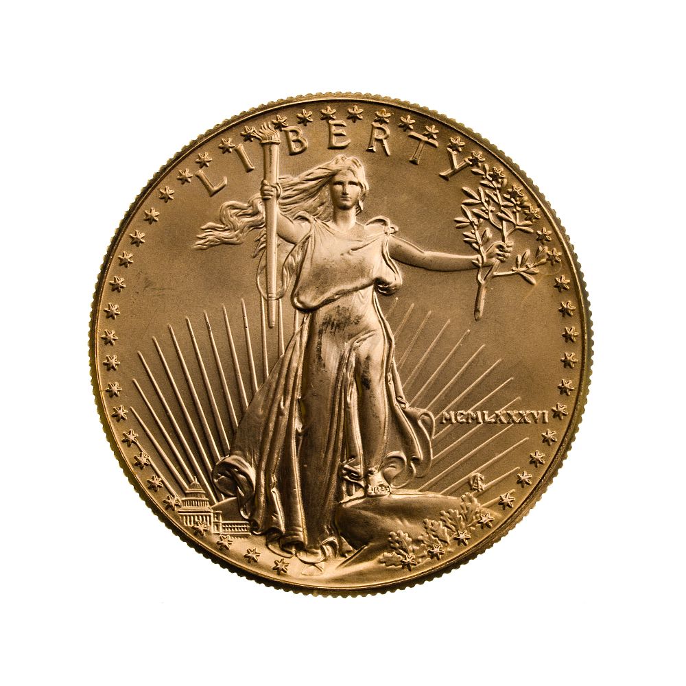 Lot 285: 1986 $50 Gold Eagle Unc.