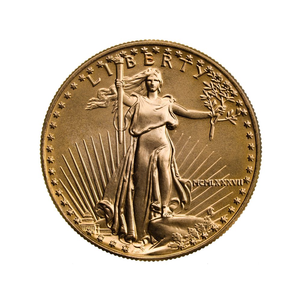 Lot 286: 1987 $50 Gold Eagle Unc.