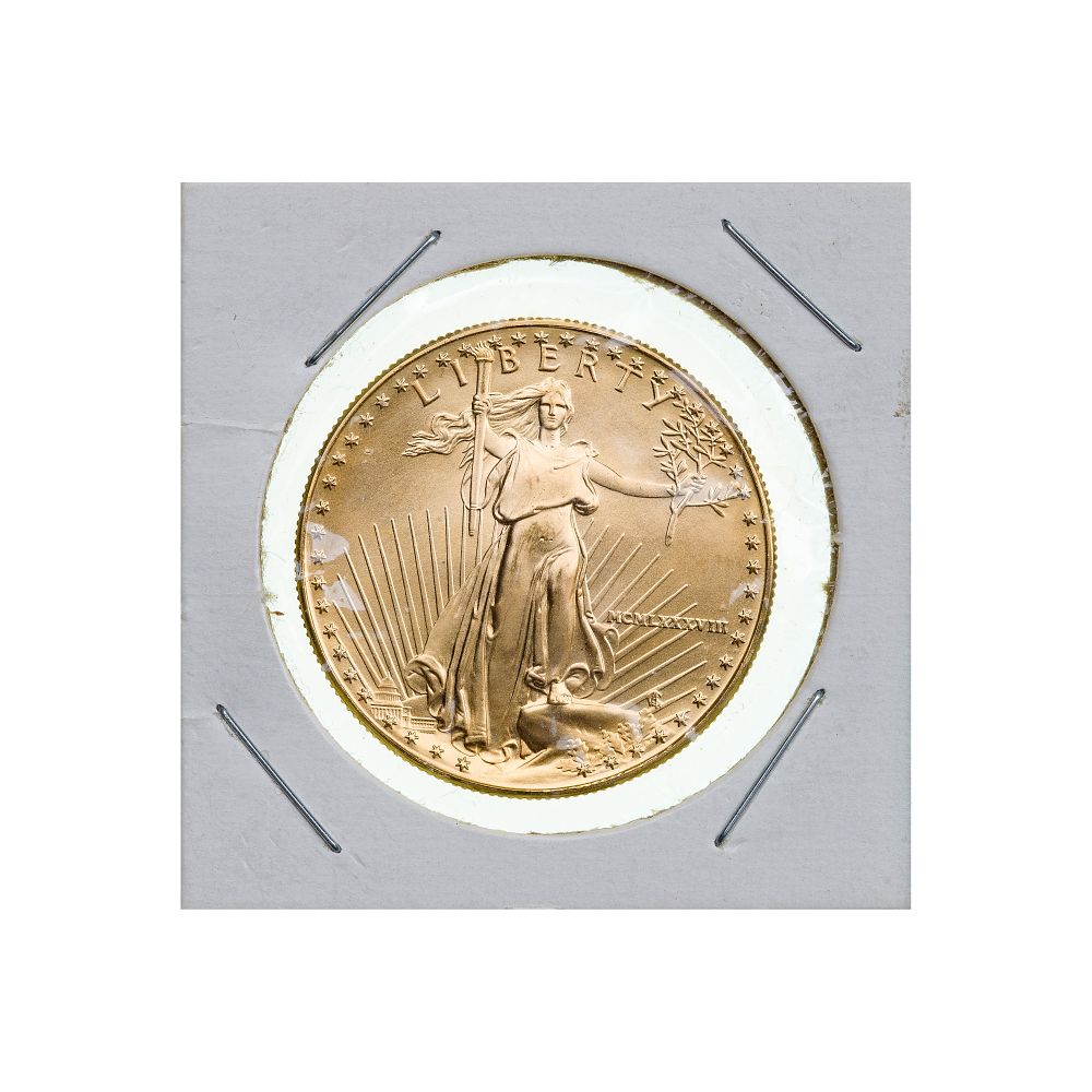 Lot 289: 1988 $50 Gold Eagle Unc.