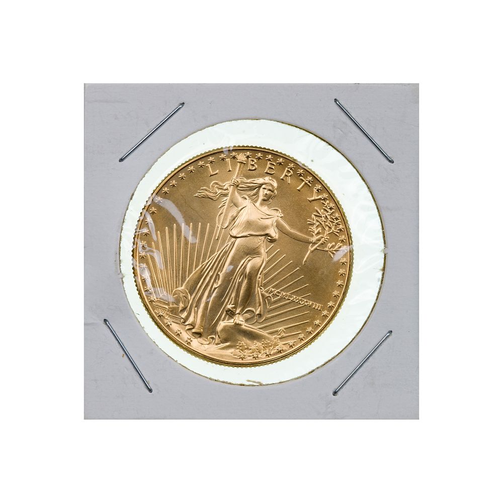 Lot 290: 1988 $50 Gold Eagle Unc.
