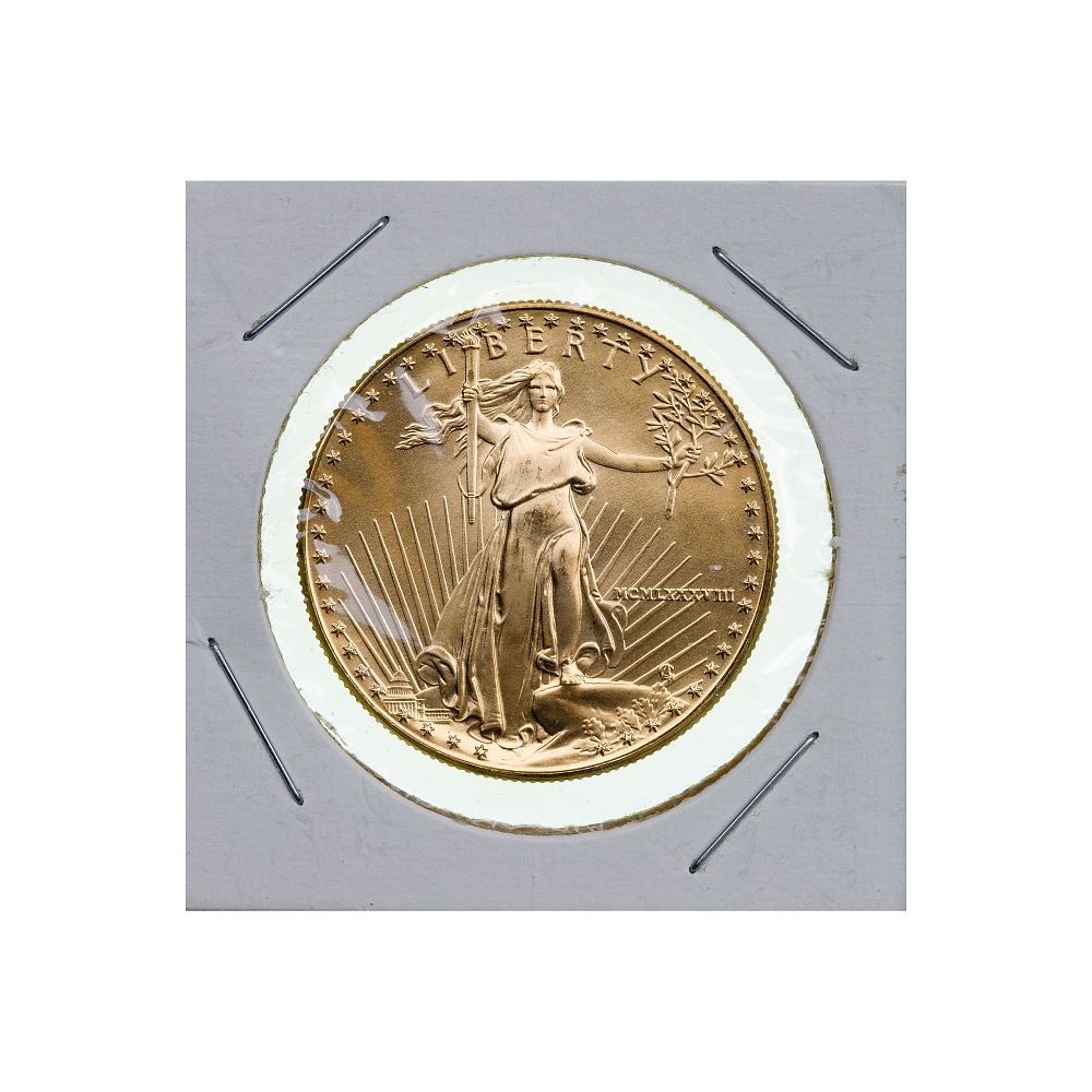 Lot 291: 1988 $50 Gold Eagle Unc.
