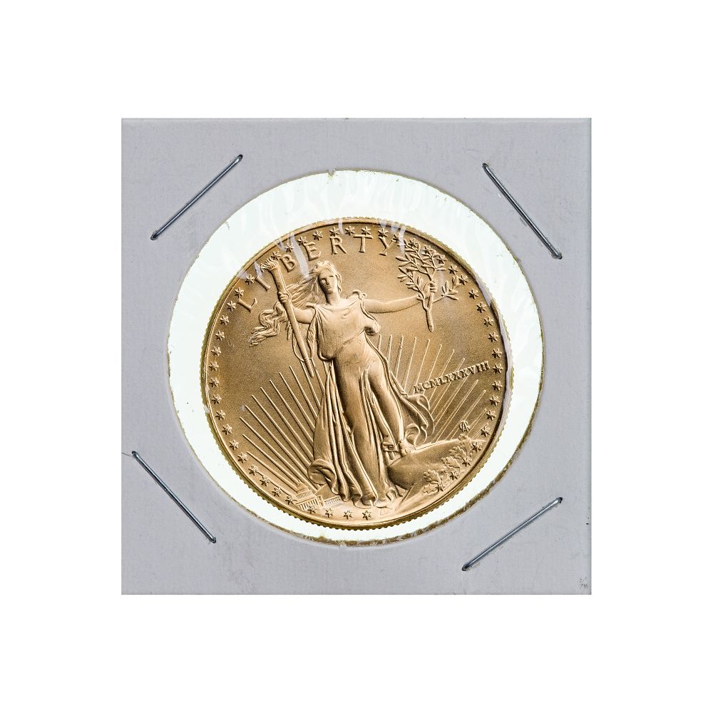 Lot 293: 1988 $50 Gold Eagle Unc.