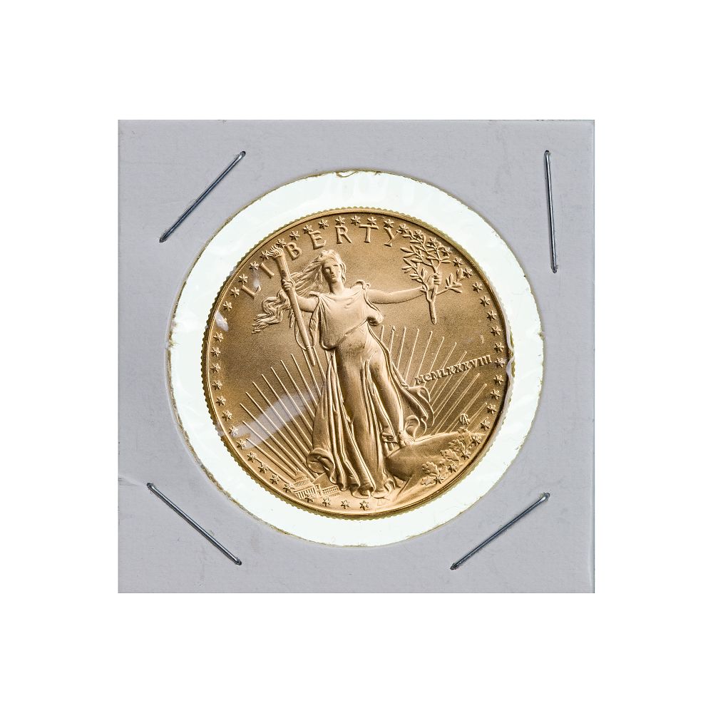 Lot 295: 1988 $50 Gold Eagle Unc.