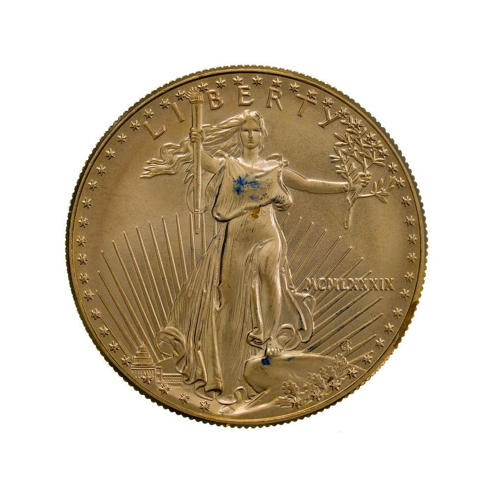 Lot 298: 1989 $50 Gold Eagle Unc.