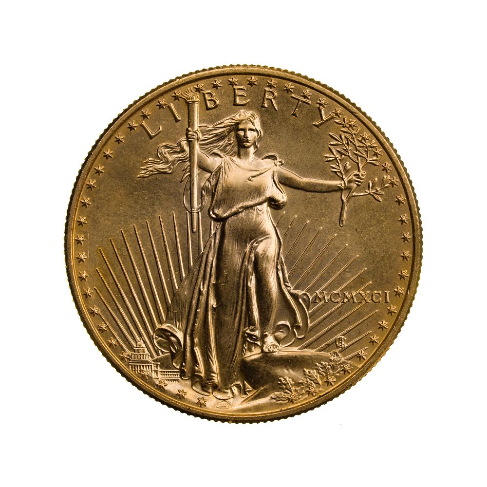 Lot 299: 1991 $50 Gold Eagle Unc.