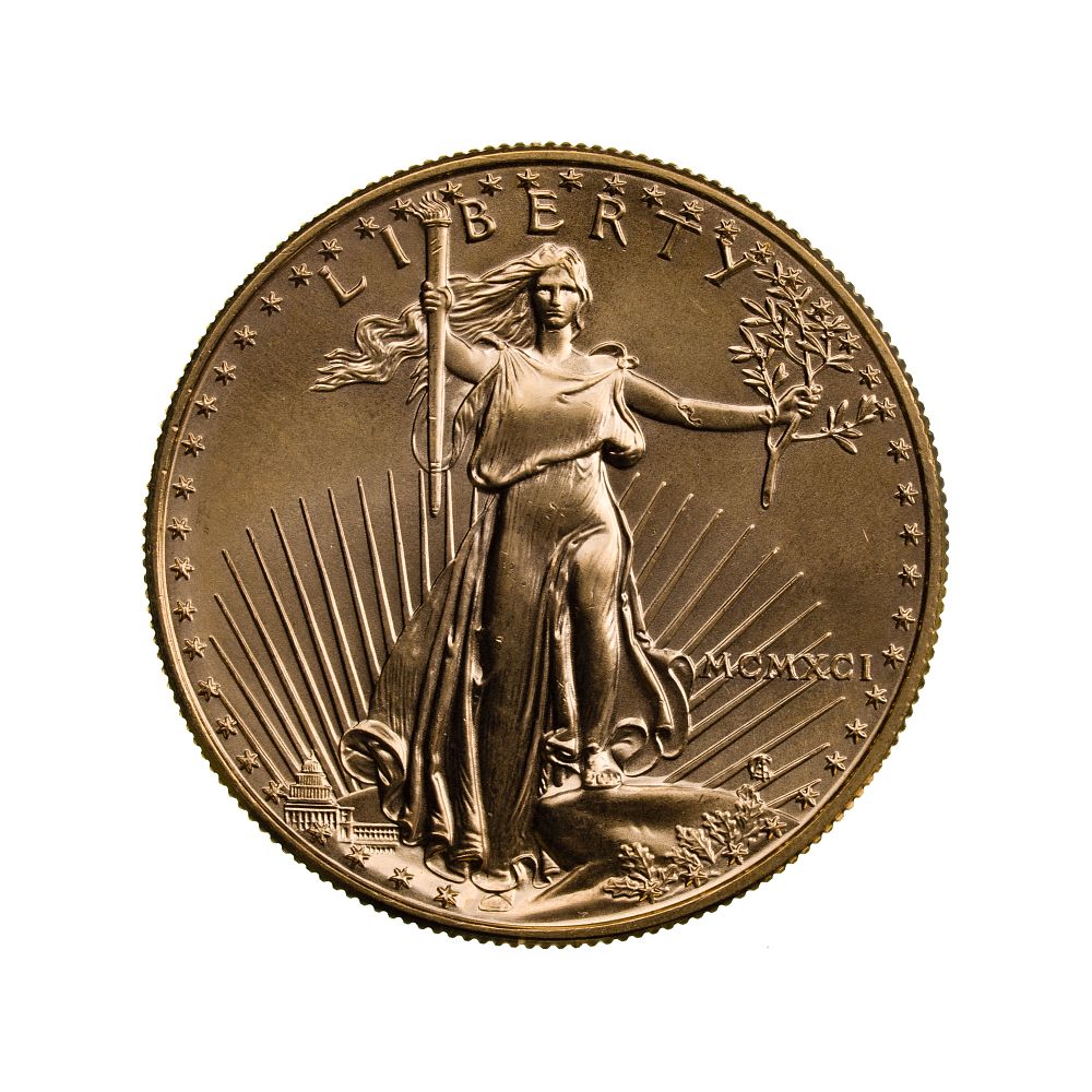 Lot 300: 1991 $50 Gold Eagle Unc.