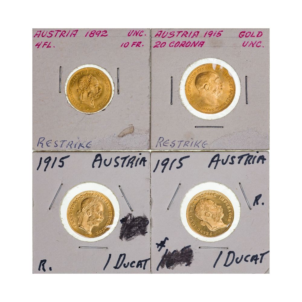 Lot 305: Austria: Gold Restrike Collection