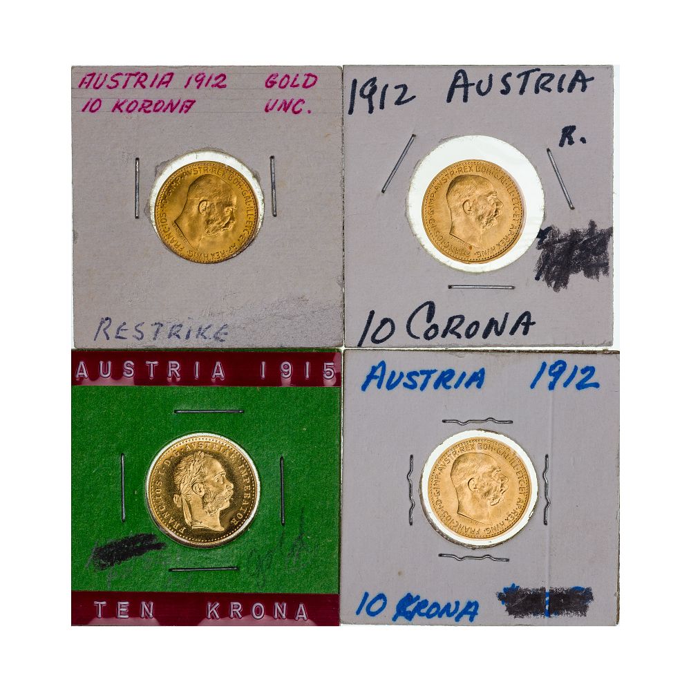 Lot 306: Austria: Gold Restrike Collection