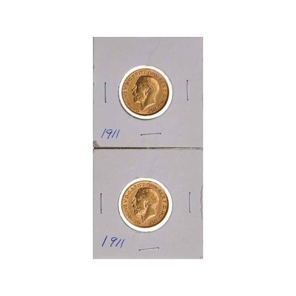Lot 324: England: 1911 Gold Sovereigns