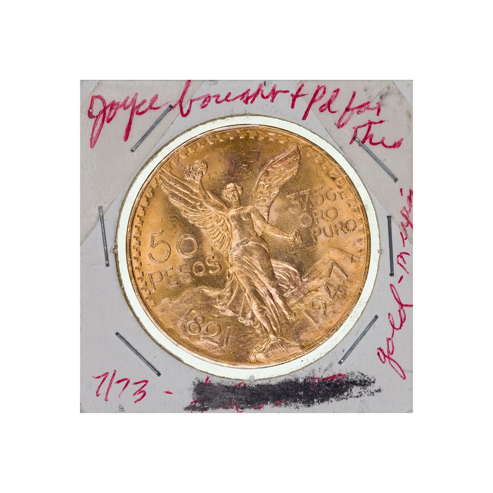 Lot 337: Mexico: 1947 50 Pesos Gold Unc.
