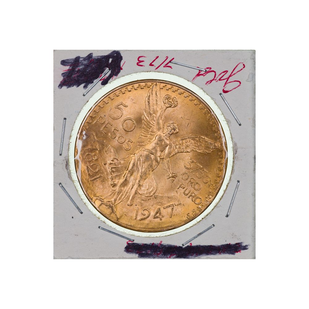 Lot 340: Mexico: 1947 50 Pesos Gold Unc.