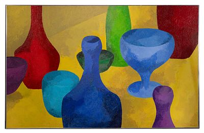 Patricia 'Diacca' Topp (American, 20th Century) Acrylic on Canvas 1967, signed lower right 