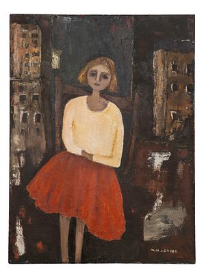 Mira Hermoni Levine - Mira Hermoni Levine (Israeli, b.1948) Oil on Canvas Signed lower right 