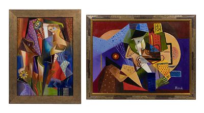 Rene - Rene (20th Century) Oils On Canvas (2) items, both signed 'Rene', titled verso including 