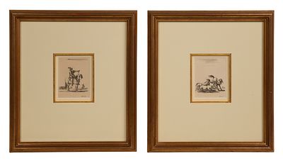 Stefano Della Bella - After Stefano Della Bella (Italian, 1610-1664) Etchings (2) undated items 