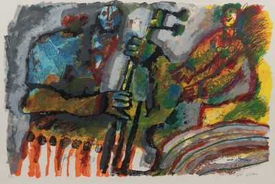 Theo Tabiasse - Theo Tabiasse (Israeli / French, 1927-2012) 'Serenade for a Muse' Serigraph 