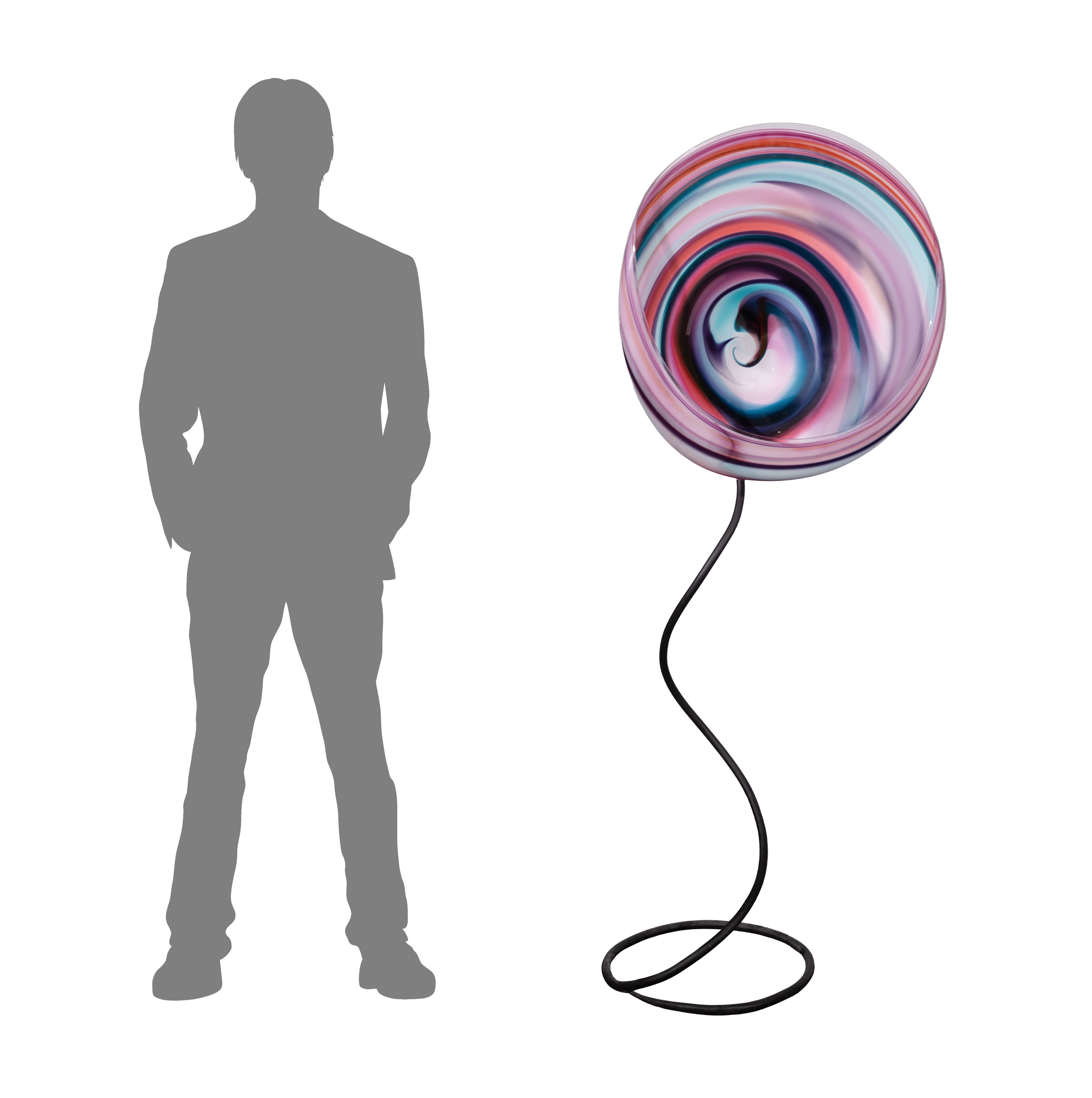 David Goldberg (American, 20th Century) Art Glass Sculpture
